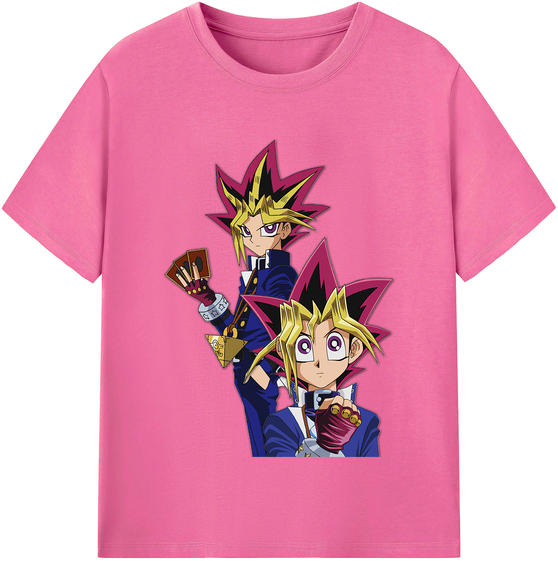（画像用） 遊☆戯☆王 Yu-Gi-Oh! レディースカジュアルプリントTシャツ（綿100％）